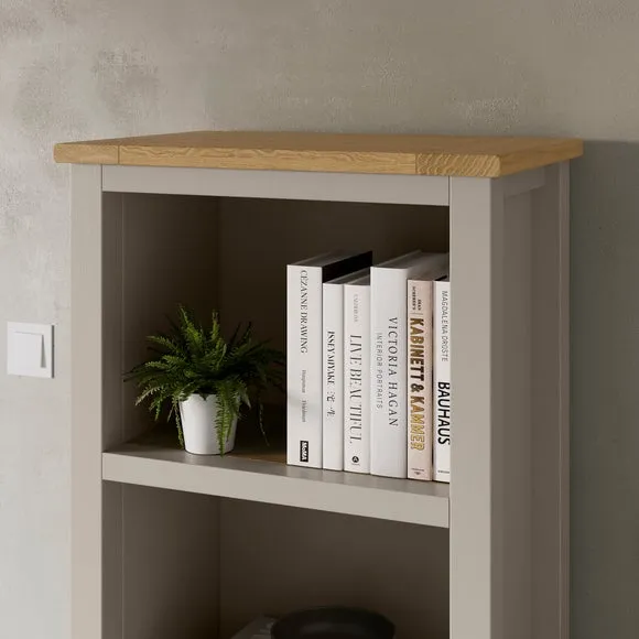 Olney Narrow Bookcase, Stone 4