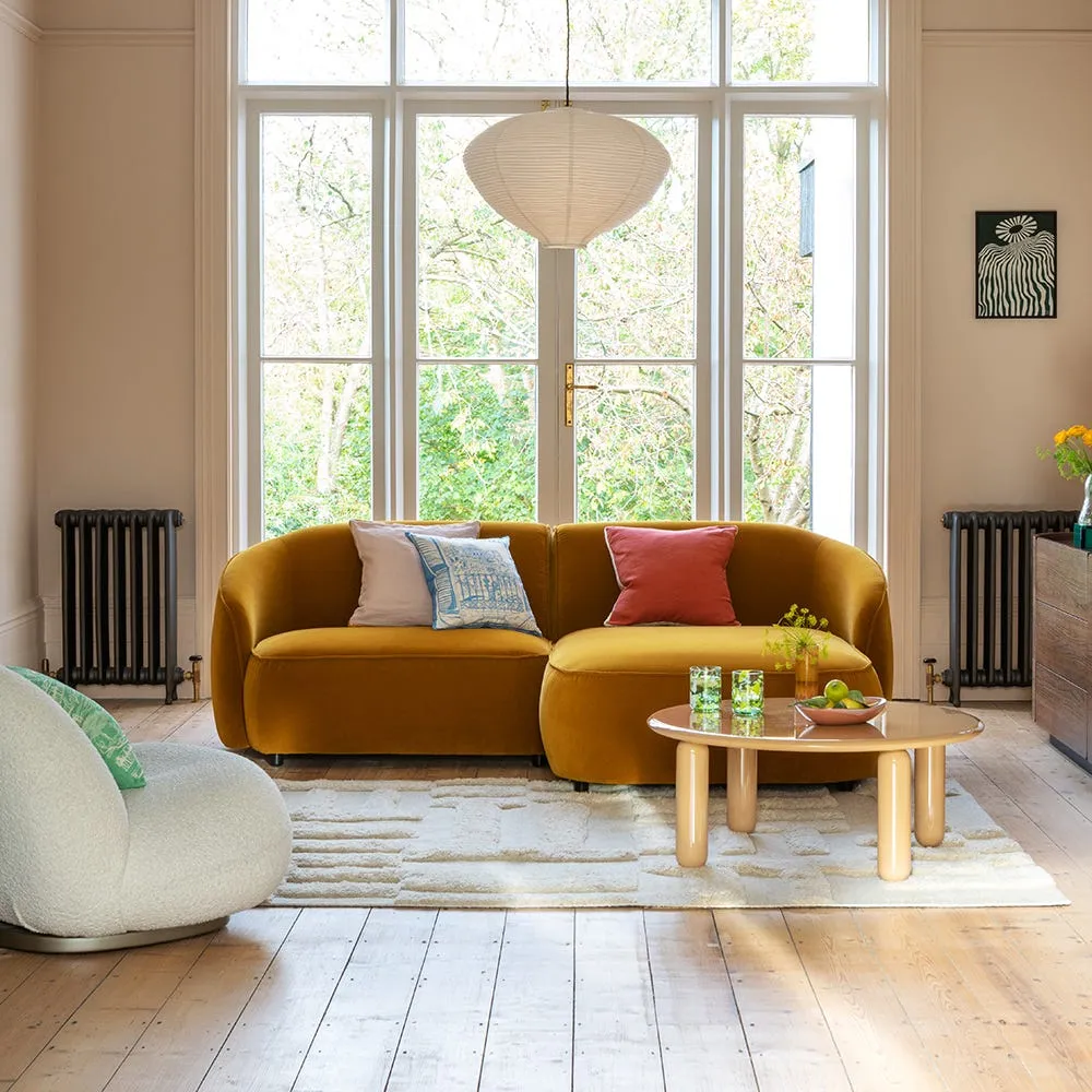 Heal's Aurelie Chaise Sofa LHF Boucle Indigo 3