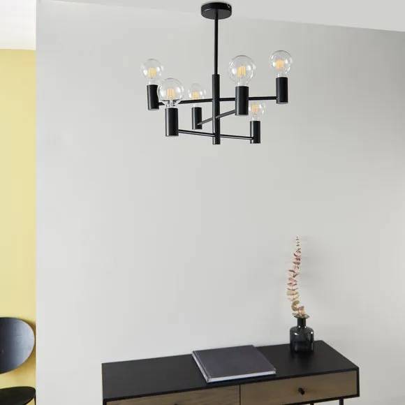 Return - Vogue Forsan 6 Light Semi Flush Ceiling Light 4
