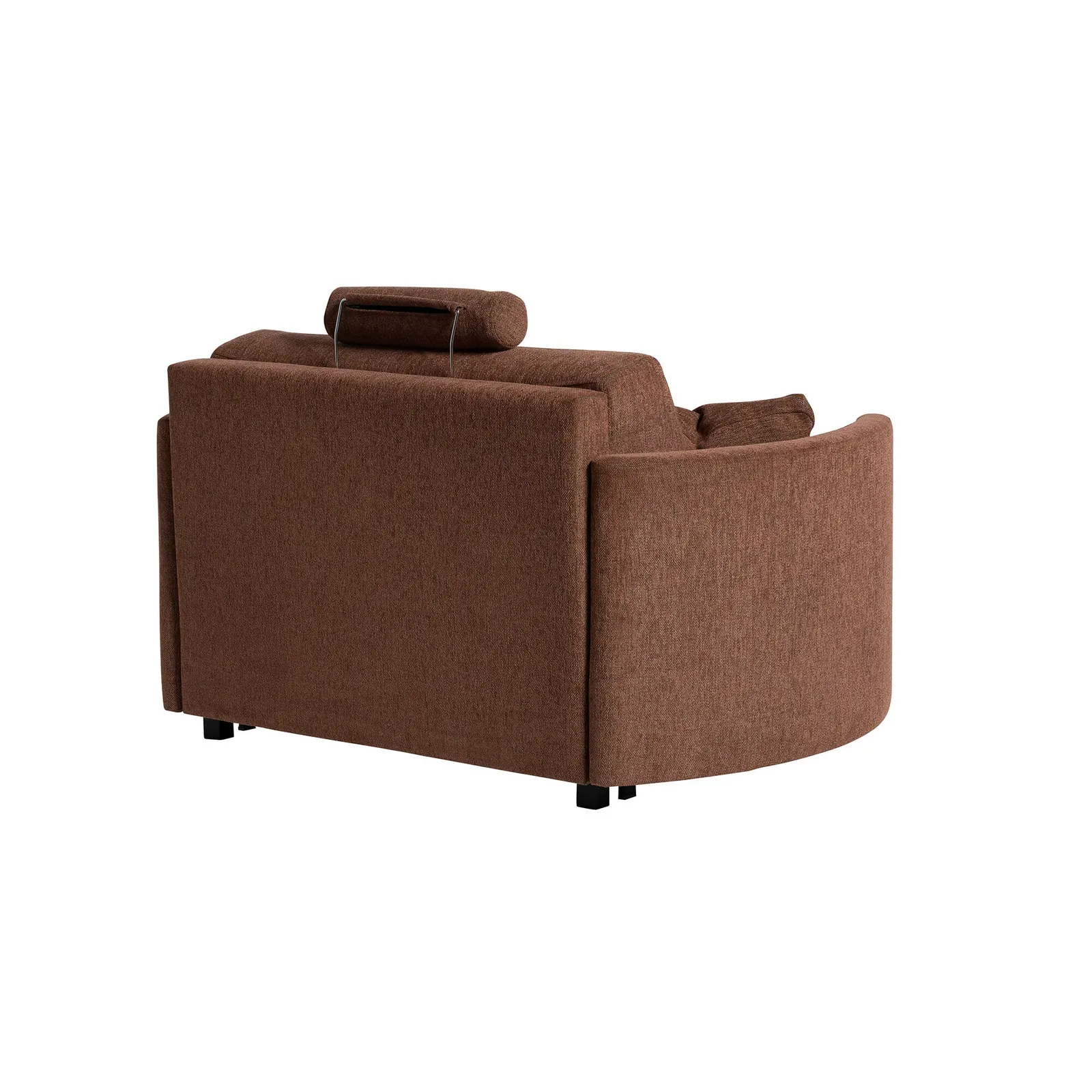 Varo Armchair Sofabed Curved Arm, Brown | Barker & Stonehouse 5