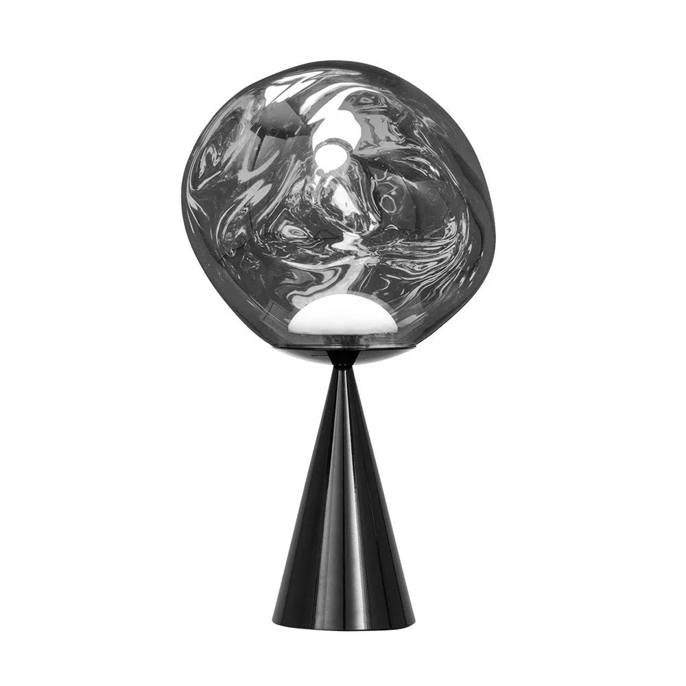 Tom Dixon Melt LED Cone Fat Table Lamp Chrome 2