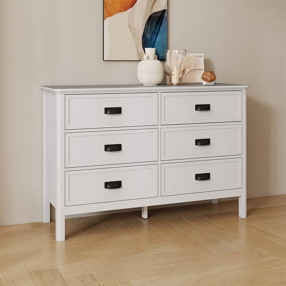 Melody Maison Large 6 Drawer Chest Of Drawers - Lawrence Ivory Range