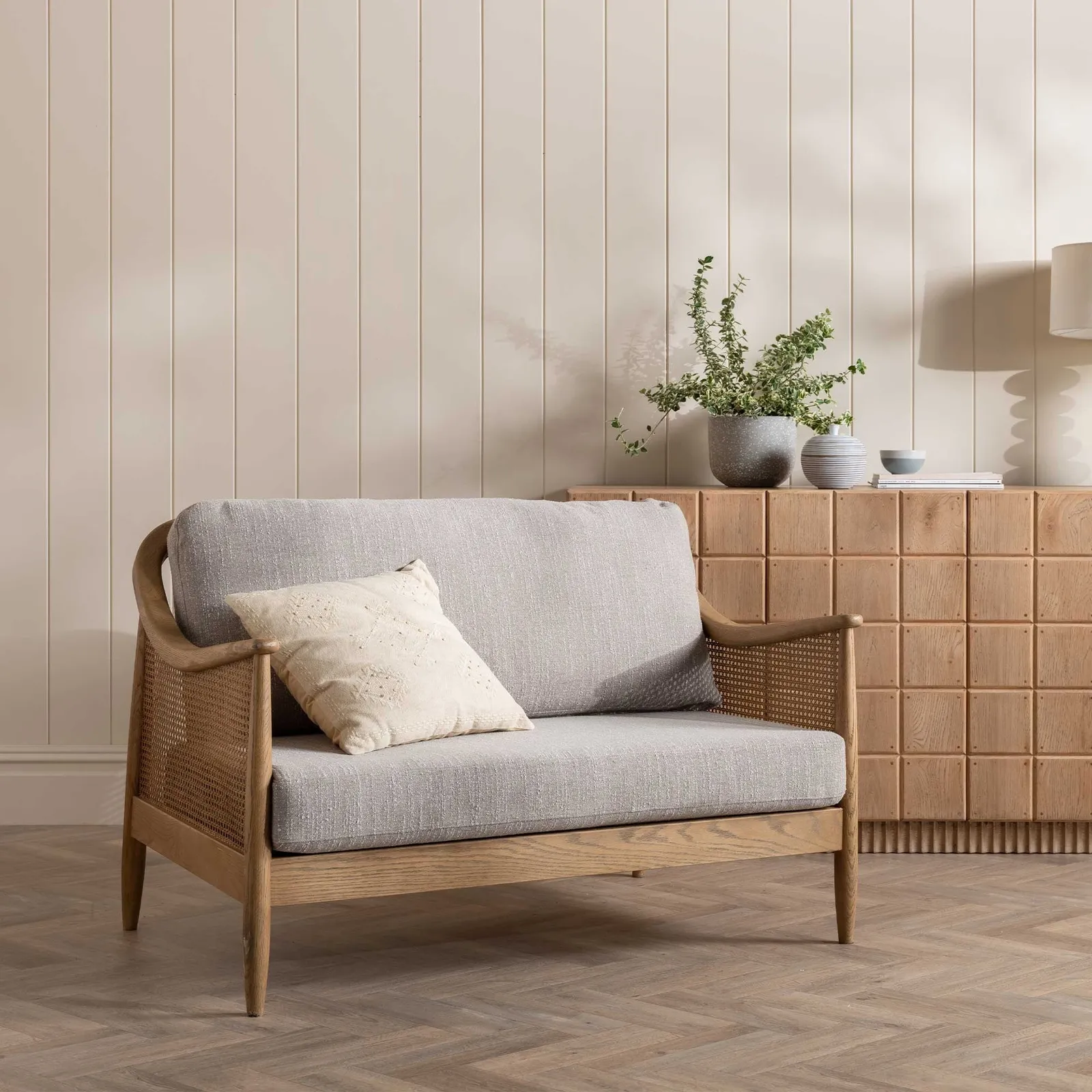 Yardley 2 Seater Sofa Light Green Fabric | Barker & Stonehouse 2