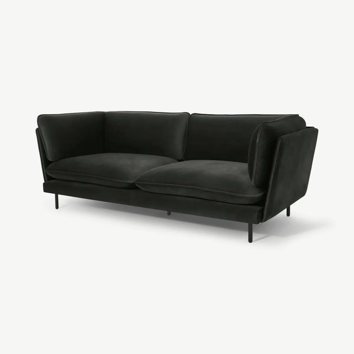 Wes 3 Seater Sofa, Mourne Grey Velvet