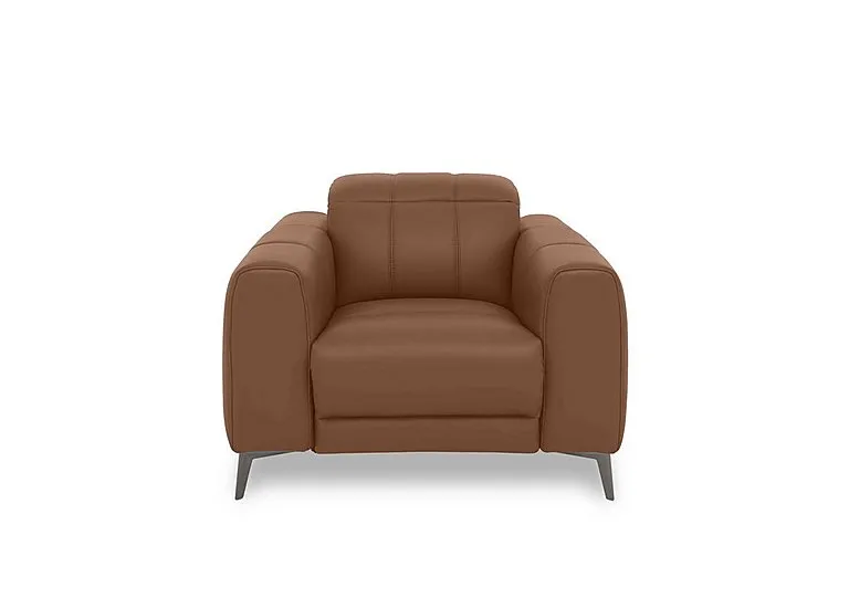 Ezra Leather Chair - Butterscotch