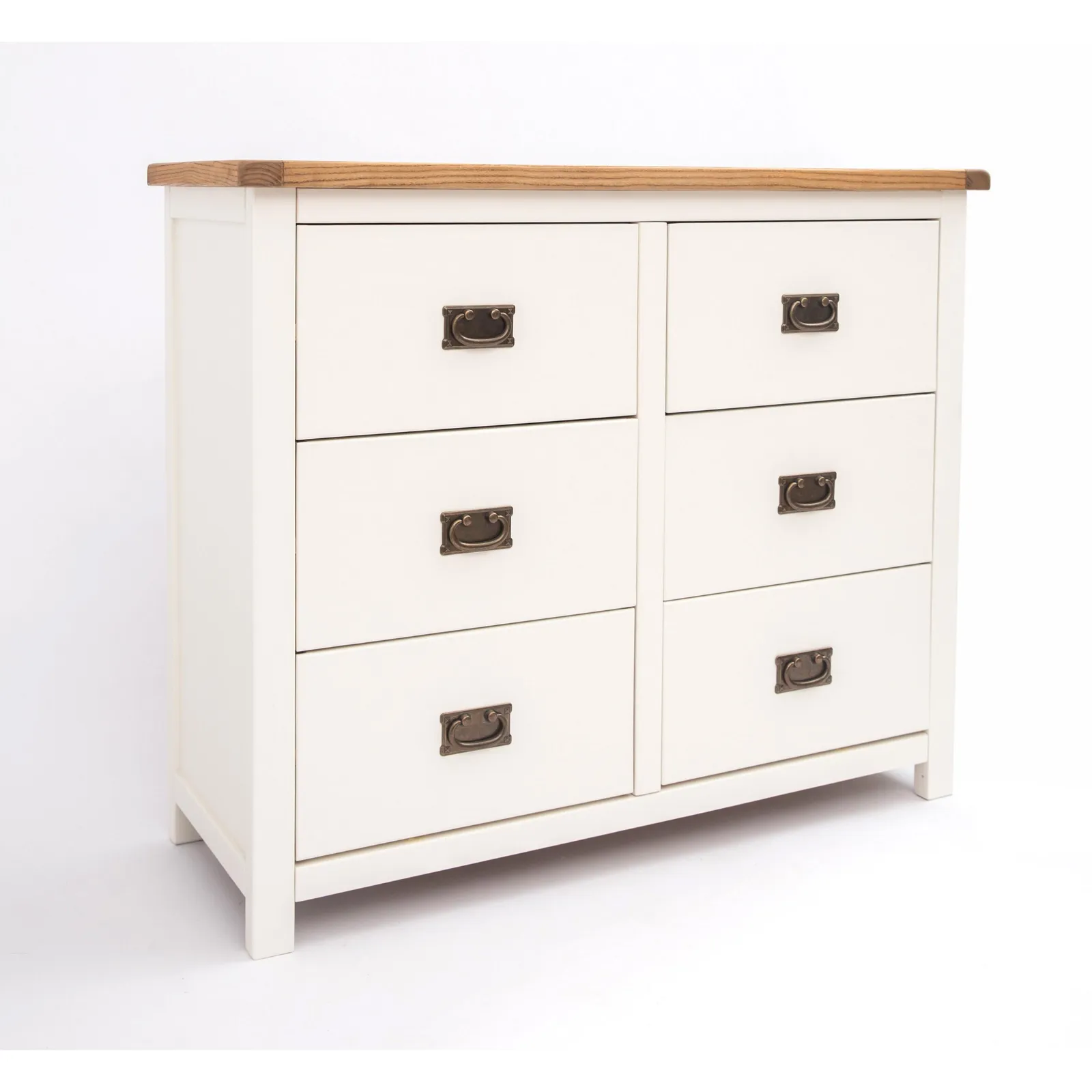 Cabinet Bits Lovere 6 Drawer Chest of Drawers Bras Drop Handle in Off-White 3