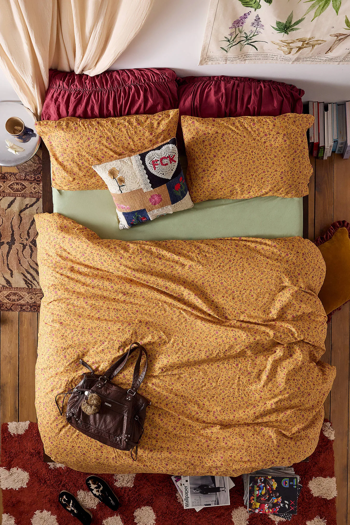 Clarissa Duvet Set - Yellow 1