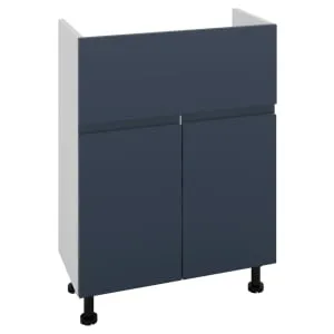 Wickes Lakemoor Navy Blue Slimline Depth Vanity Unit - 500mm