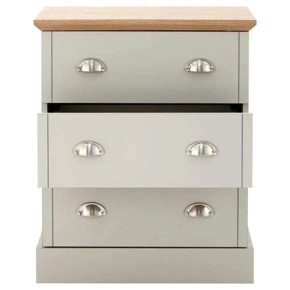 Kendal 3 Drawer Chest, Grey 3