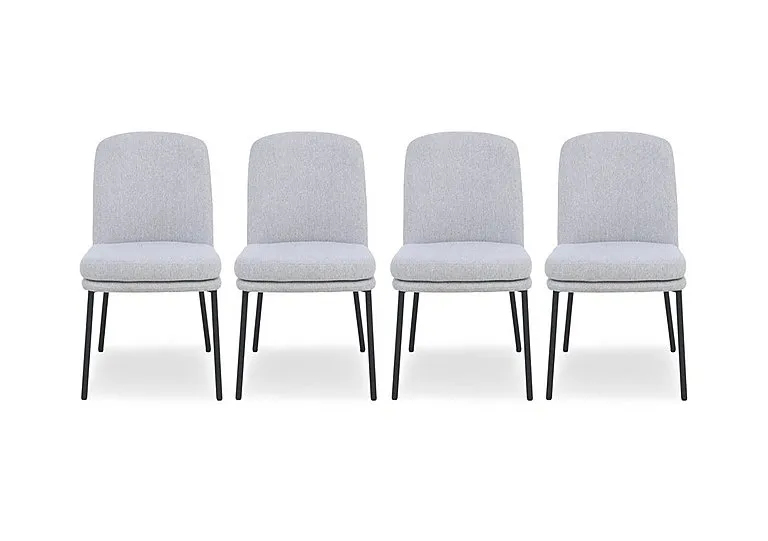 Cortado Set of 4 Dining Chairs with Metal Legs