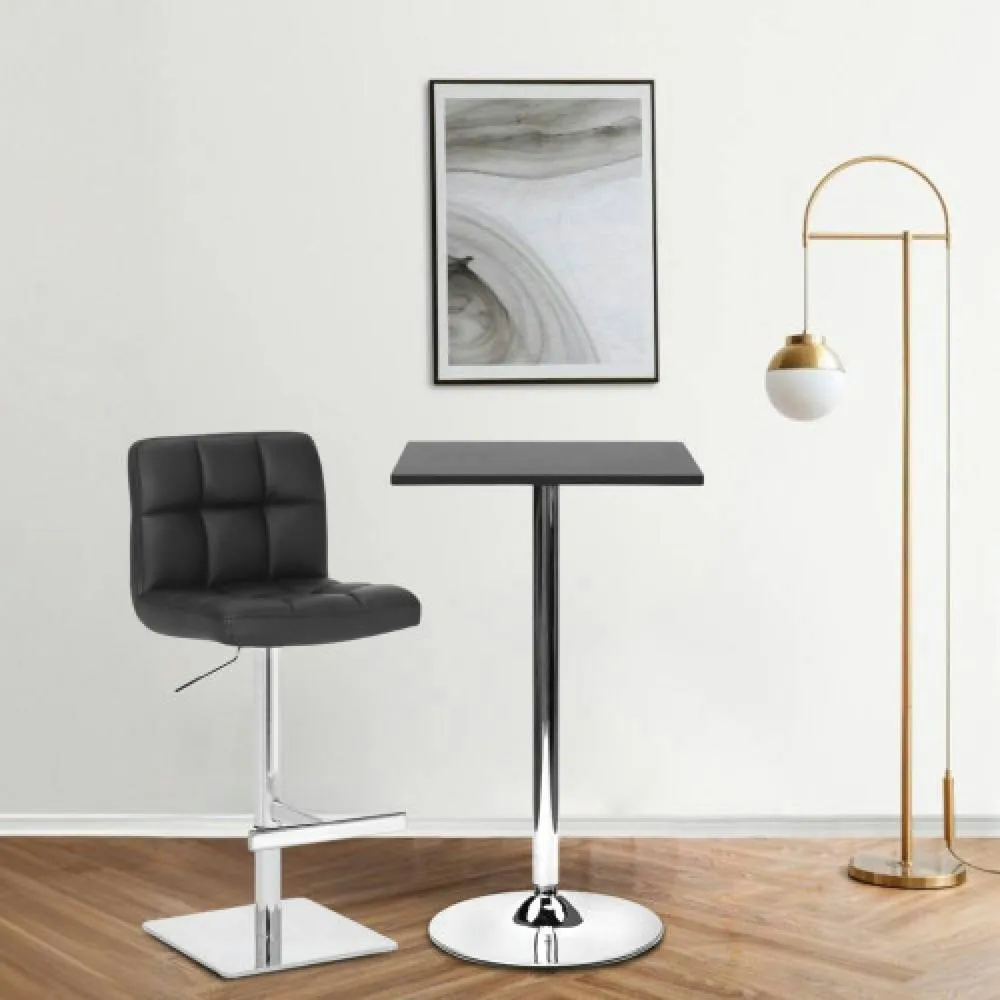 netfurniture Metropolitan Poseur Table Square Black Wood 2