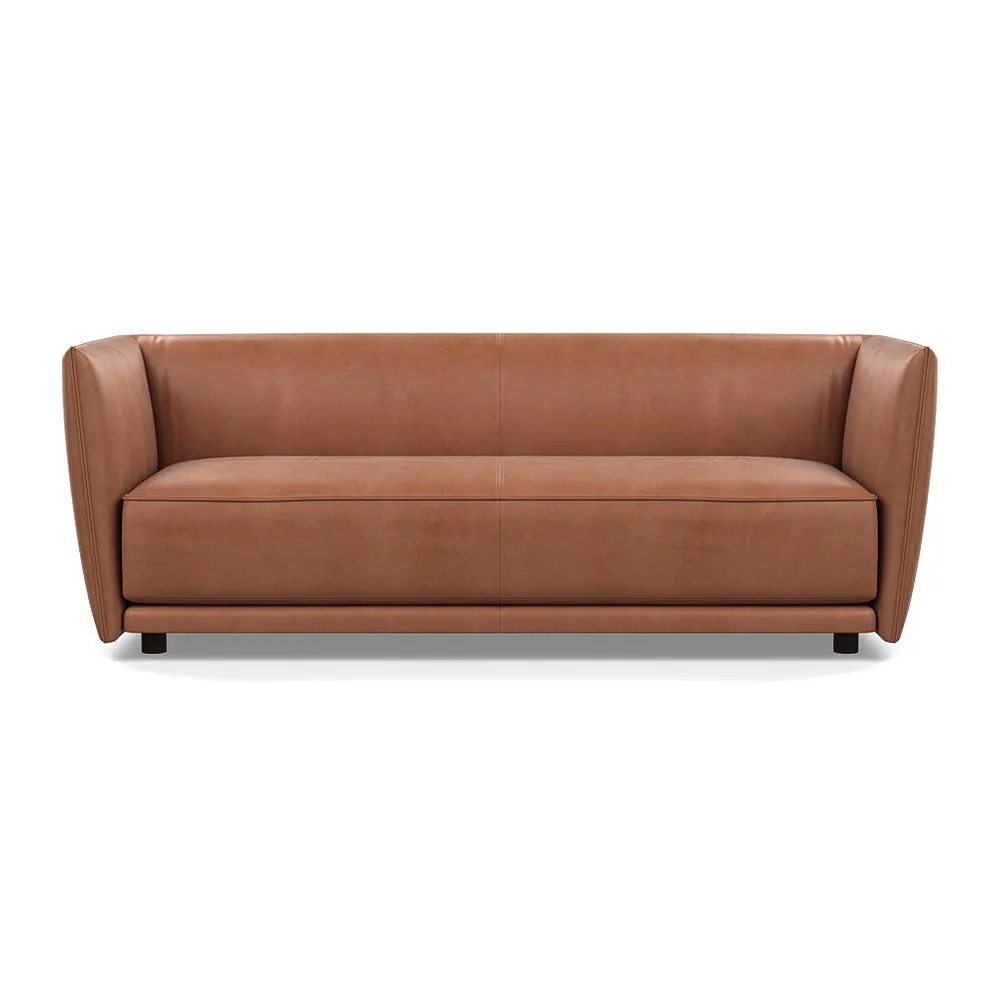 Heal's Valley 3 Seater Sofa Daino Treacle Walnut Stain Feet 1