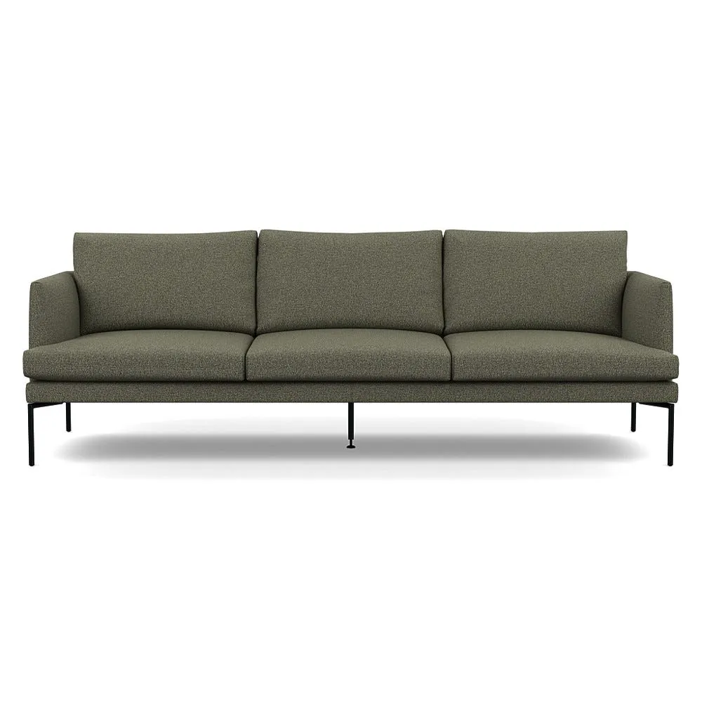 Heal's Matera 4 Seater Sofa Loop Boucle Forest Black Feet 1