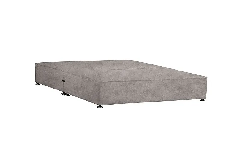 Shallow Divan Base - Small Double - Daytona Silver