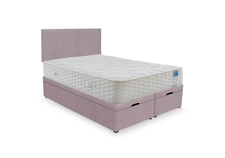 Memory Plus End Lift Ottoman Divan Set - Small Double - Plush Lilac