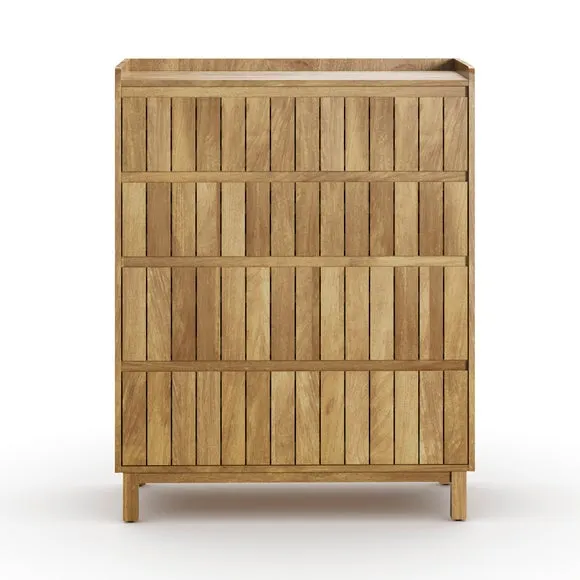 Humphrey 5 Drawer Chest, Mango Wood Effect 6
