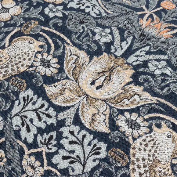 Morris & Co. Strawberry Thief Jacquard Square Cushion 2
