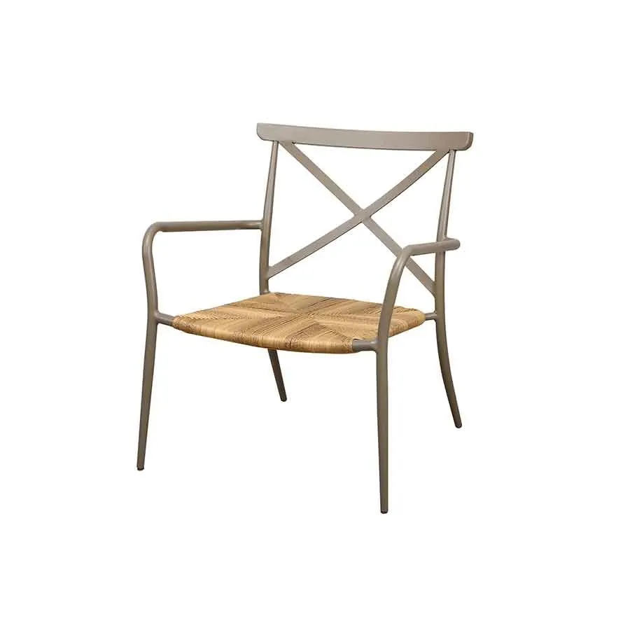 Milos Taupe Armchair