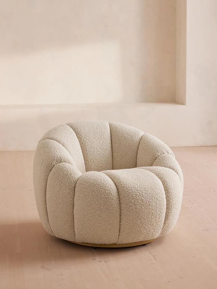 Garret Armchair, Boucle, Natural