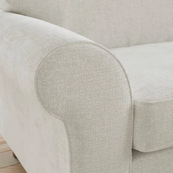 Flori Chenille Soft Texture Corner Chaise Sofa 4