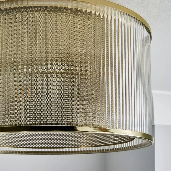 Kruze Glass Flush Ceiling Light 3