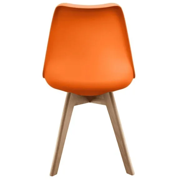 Fusion Living Soho Plastic Dining Chair with Squared Legs 6
