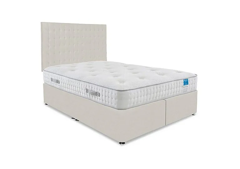 Ergo Deluxe Divan Set - Super King - Plush Ecru