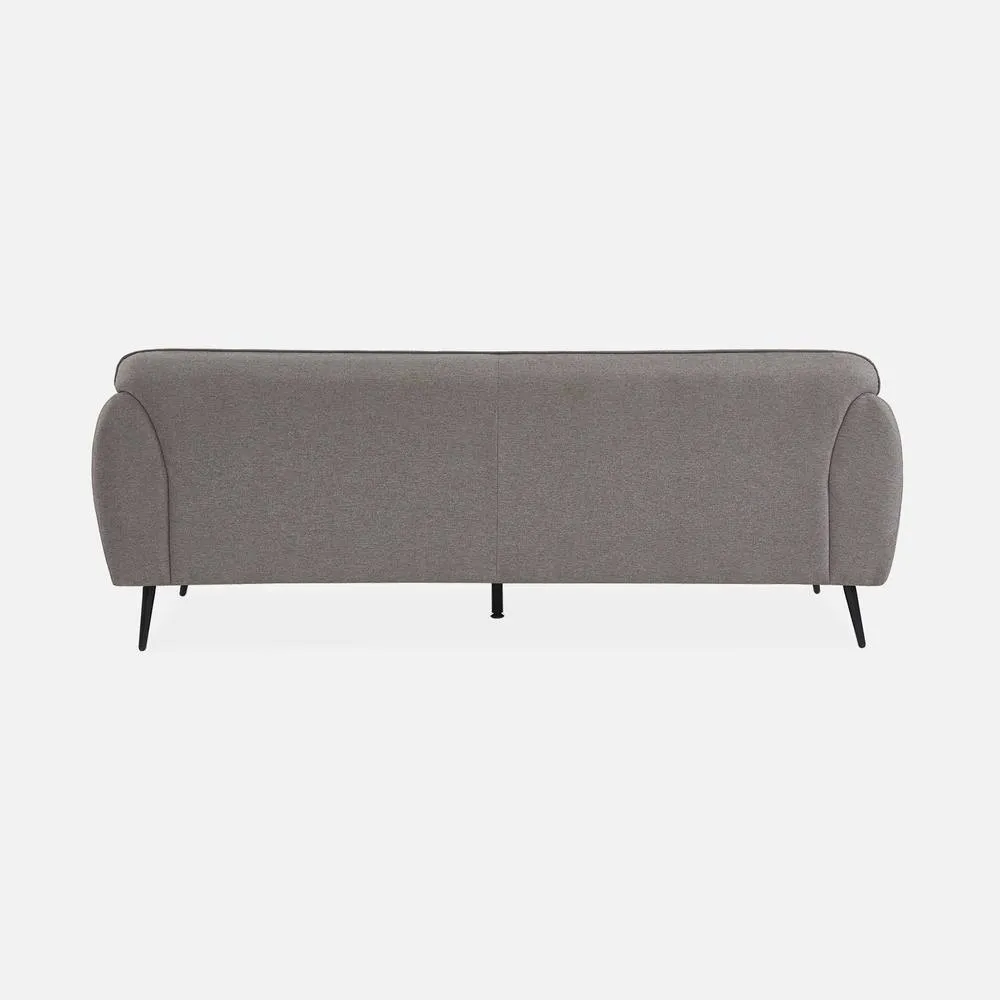 sweeek 3-seater Sofa With Metal Legs in Light Grey 6