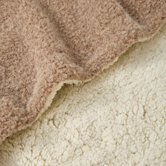 Mottled Sherpa Throw Blanket 130cm x 180cm 2