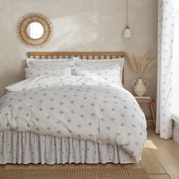 Zarah Motif 100% Cotton Duvet Cover & Pillowcase Set 1