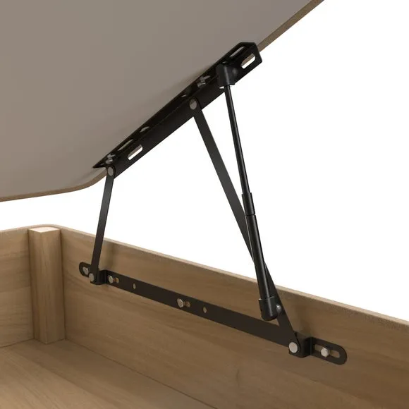 Luxury Side Ottoman Bed Frame, Tweed 4