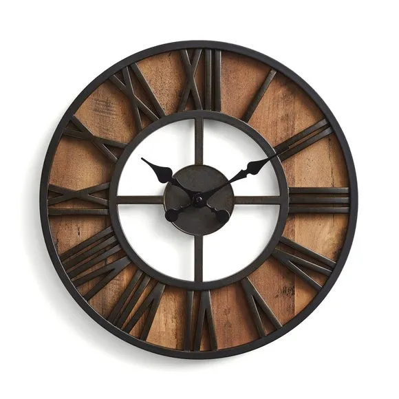 Fulton Industrial Skeleton Wall Clock 3