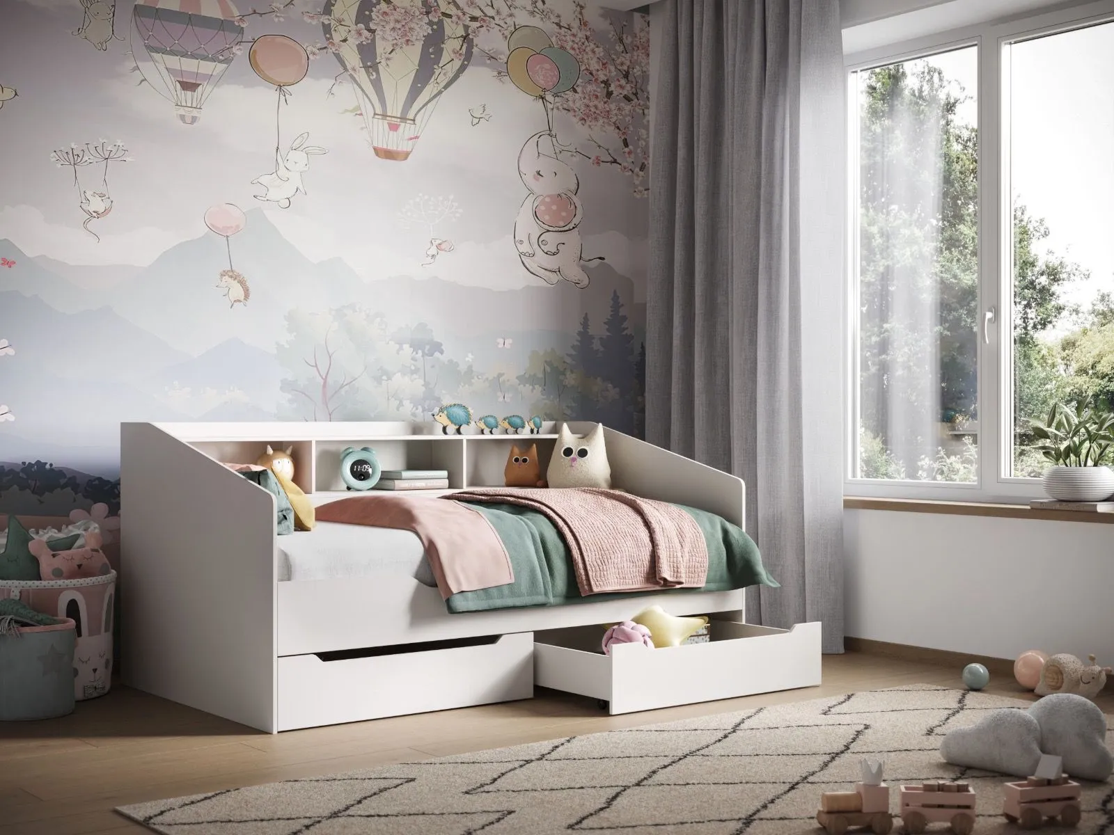 Flair Leni Day Bed in White 1