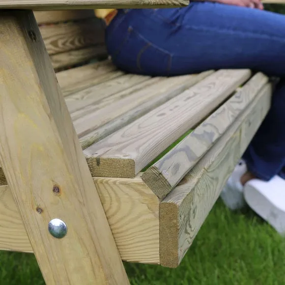 Freya 3 Seater Wooden Garden Bench 6