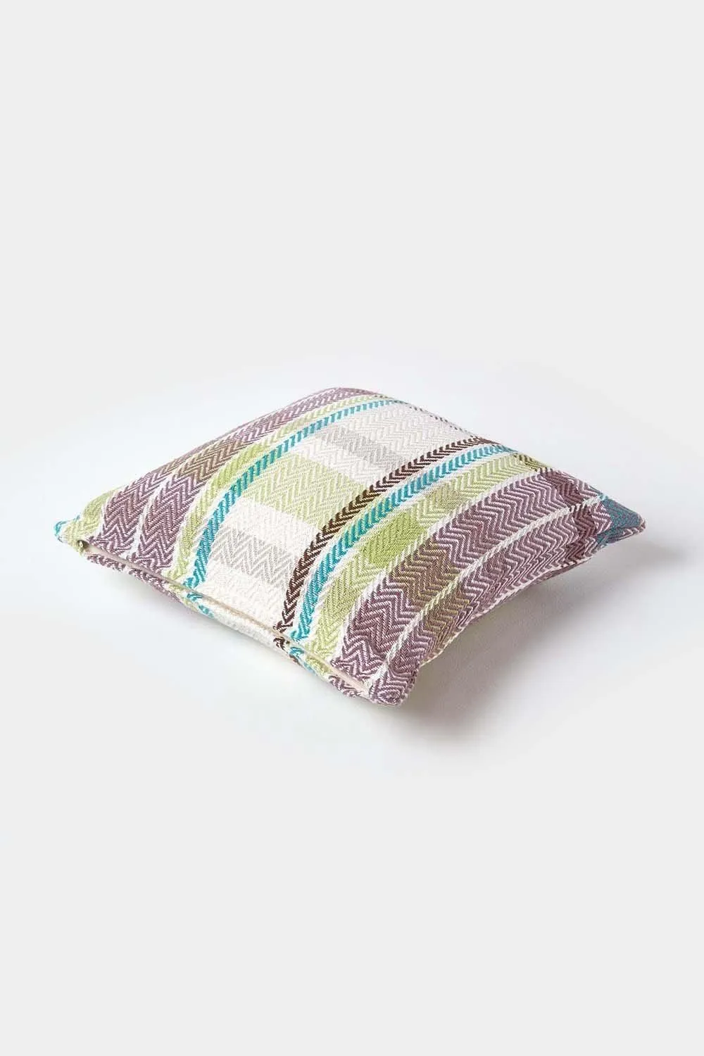 Homescapes Tartan 100% Cotton Falun Cushion Cover in Green 3
