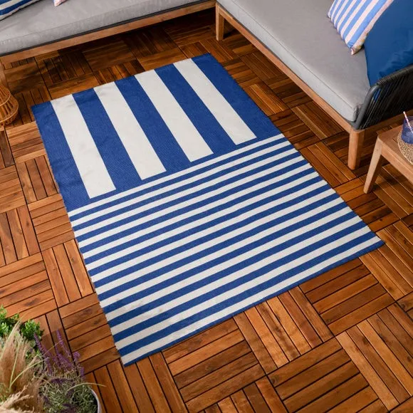 Furn. Deck Stripe Indoor Outdoor Rug 1