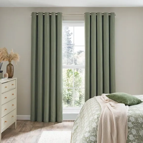 Calista Eyelet Curtains (Blackout Available) 2