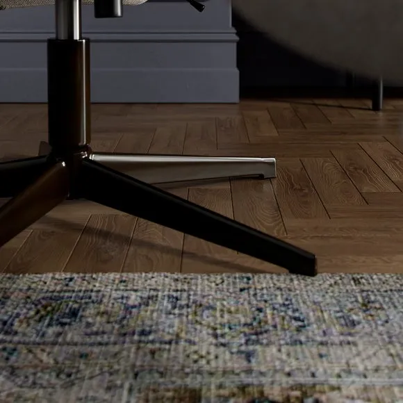 Brook Basketweave Swivel Chair and Footstool 5