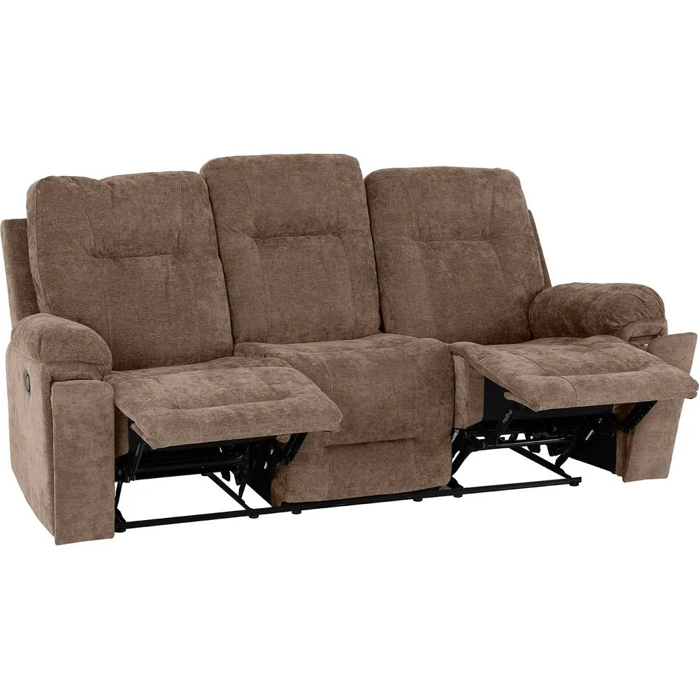 Seconique Guildford 3+2+1 Recliner Suite - Antelope Brown Fabric 5