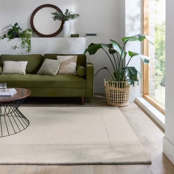 Boston Wool Border Rug 1