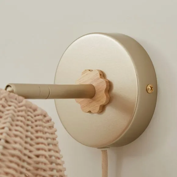 Amaria Scallop Adjustable Plug In Wall Light 4