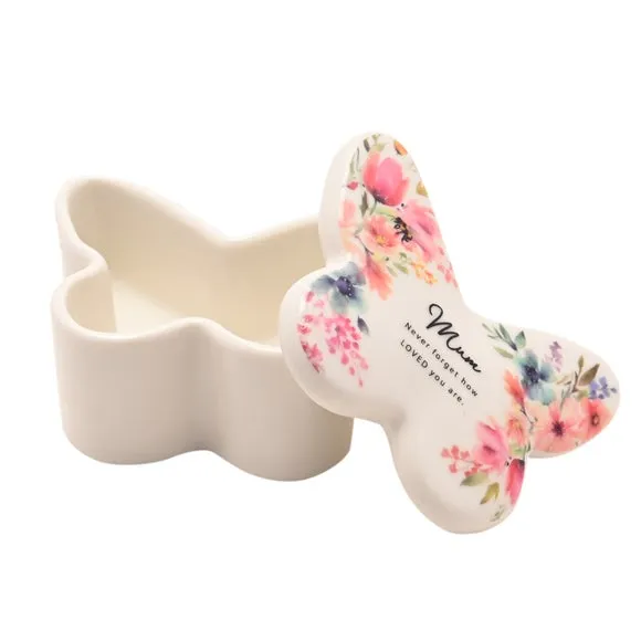 The Cottage Garden Butterfly Ceramic Trinket Box 3