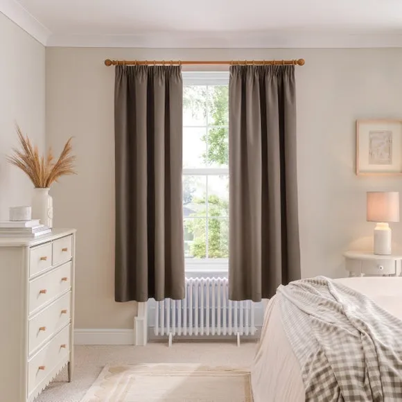 Luna Brushed Pencil Pleat Curtains (Blackout Available) 4