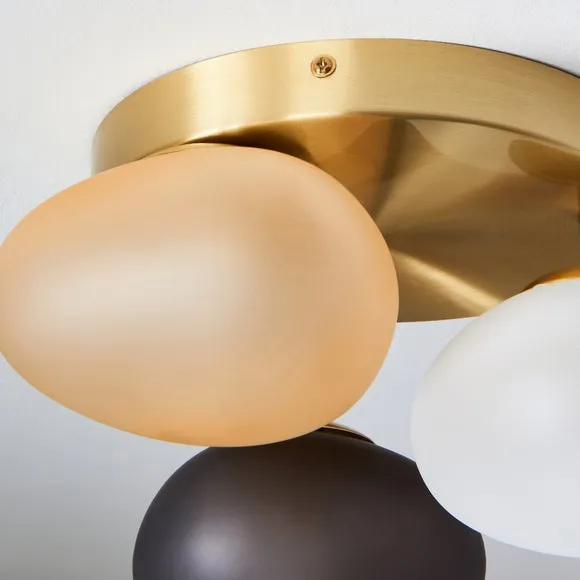 Pebble 3 Light Flush Ceiling Light 4