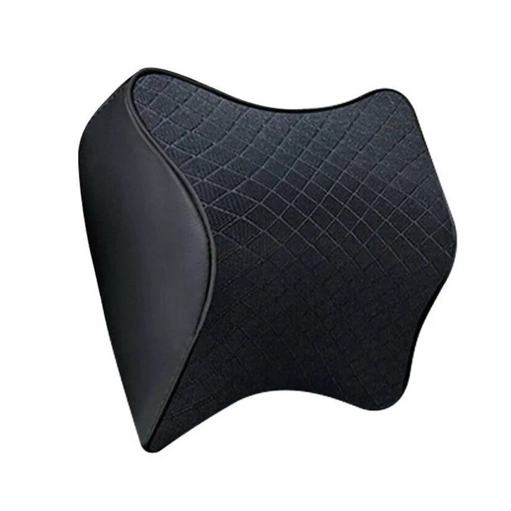 Kelvenix 2pcs Ergonomic Auto Car Headrest Pillow in Black