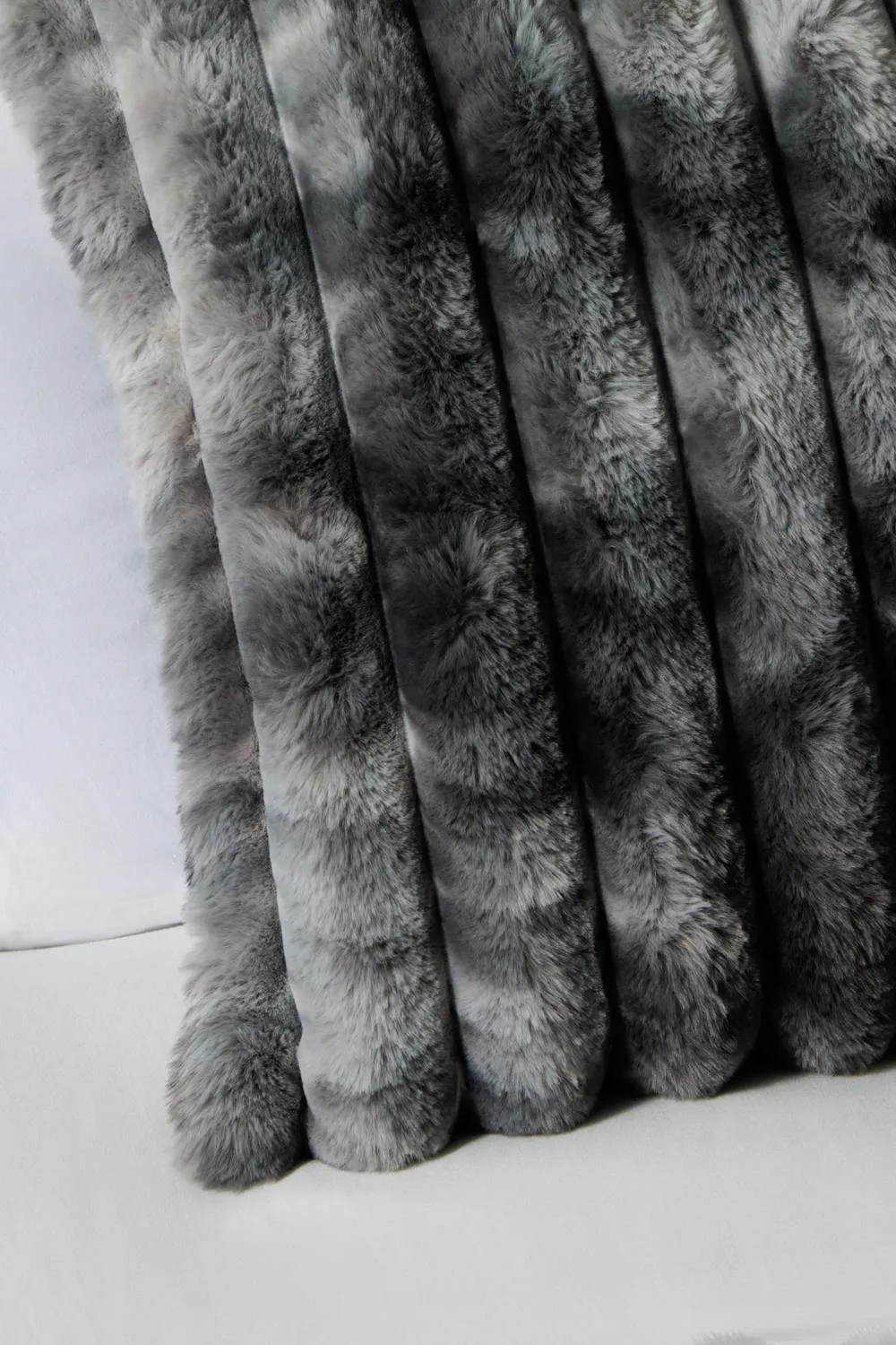 BHS Marled Rib Cushion in Grey 2