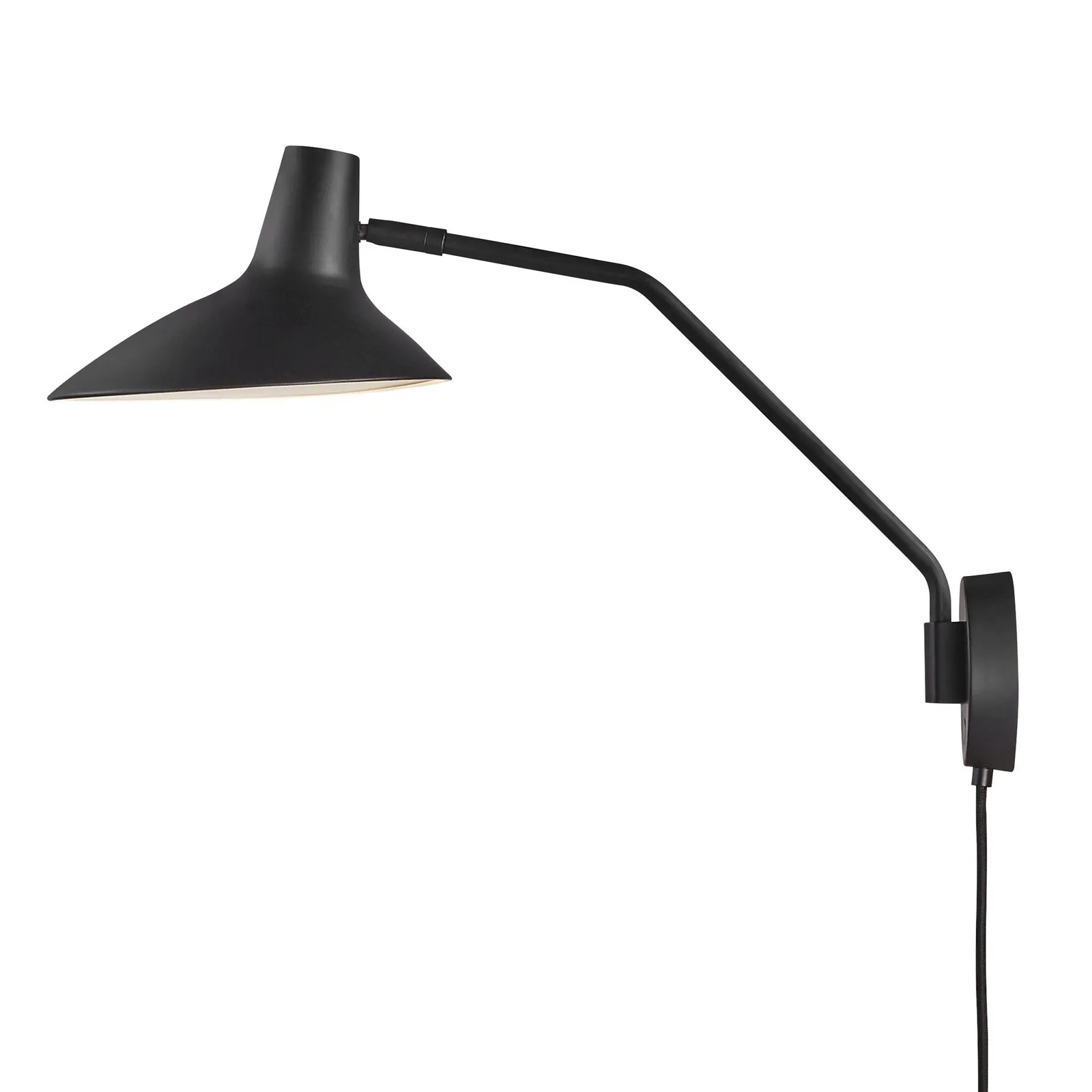Nordlux Darci Wall Light Black Metal Livingroom E14 Switch Plug In/Mains 3