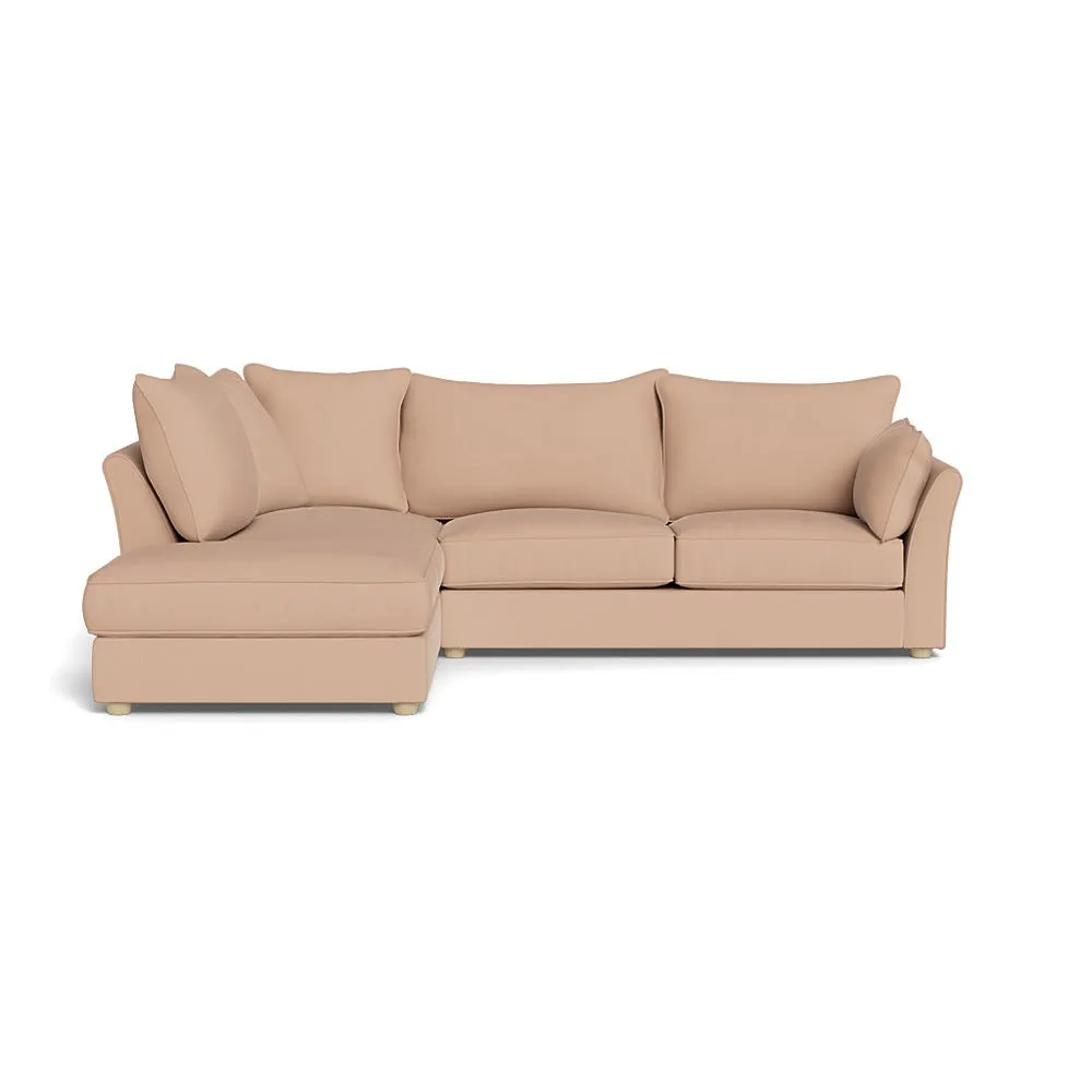 Heal's Tailor Left Hand Facing Corner Sofa Capelo Linen-Cotton Rosedale Natural Feet 1