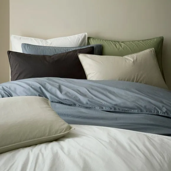 Soft Washed Cotton Standard Pillowcase Pair 4