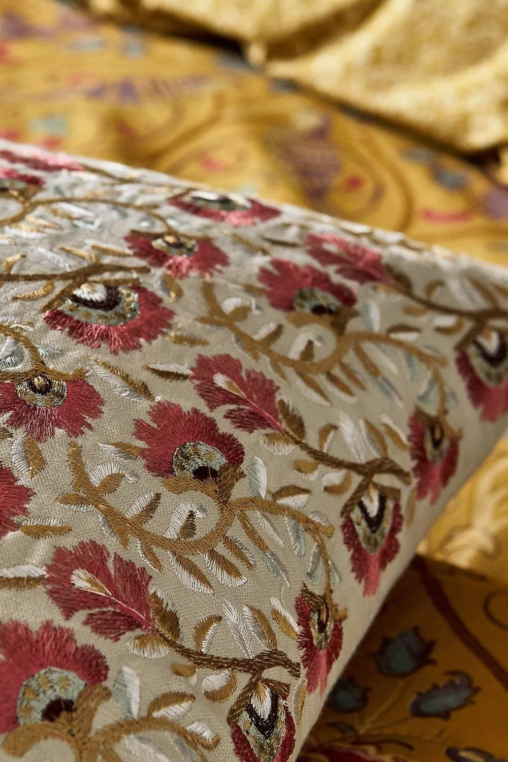 Morris & Co 'Seasons By May' Cushion 45X45cm in Natural 3